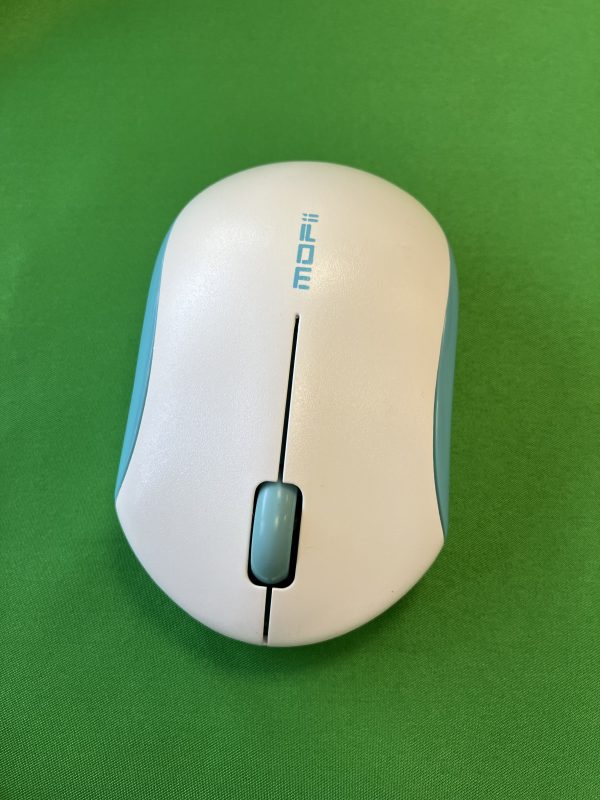 MOFii White and Blue cordless mouse