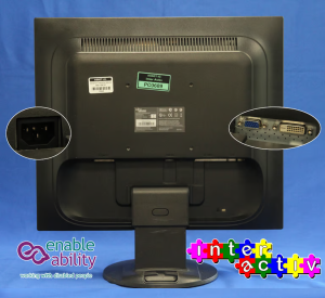 Alternative view of Fujitsu Siemens Black 19inch monitor D19-1